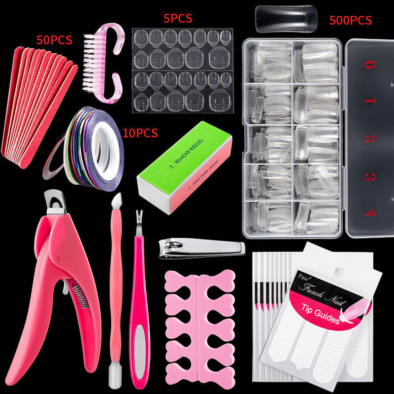 NailPro™ - Kit Profesional de 500 Uñas Acrílicas con Accesorios Completos