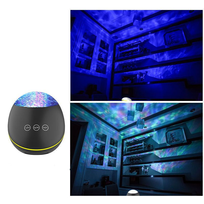 OceanWave™ - Proyector de Luz LED con Efecto de Olas y Altavoz Bluetooth