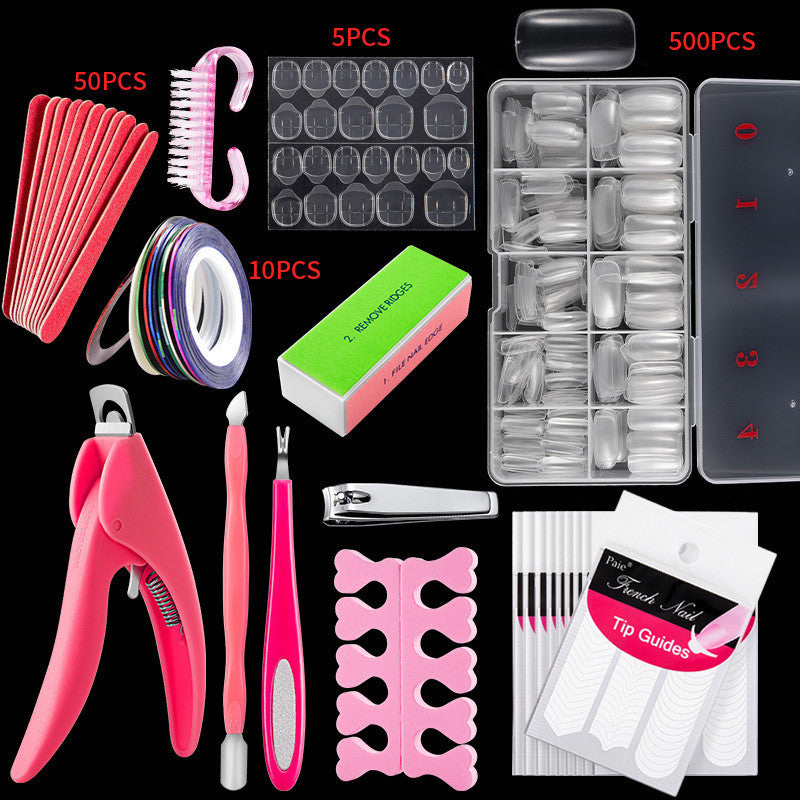 NailPro™ - Kit Profesional de 500 Uñas Acrílicas con Accesorios Completos