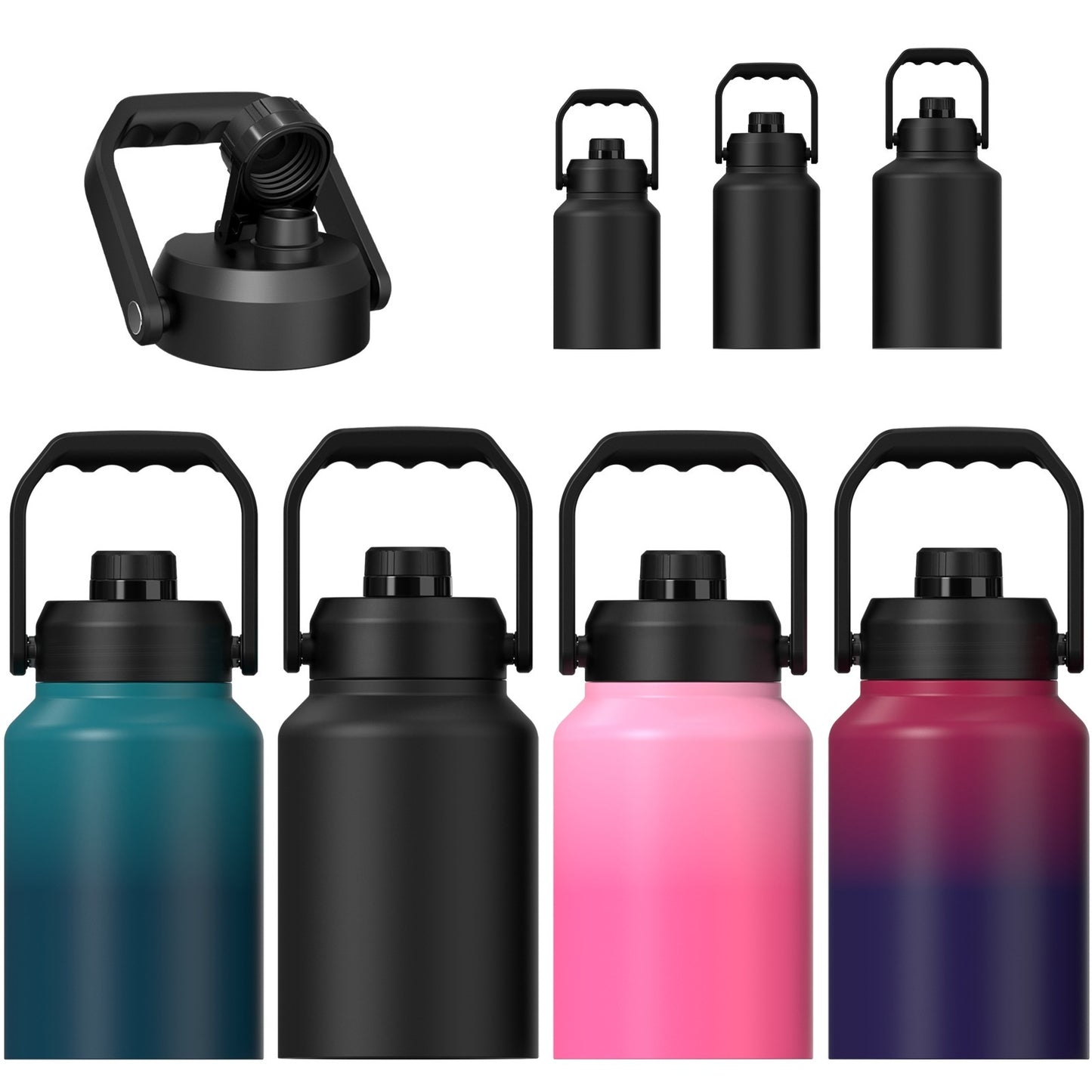 HydroFlow™ - Botella de Agua de Acero Inoxidable con Aislamiento